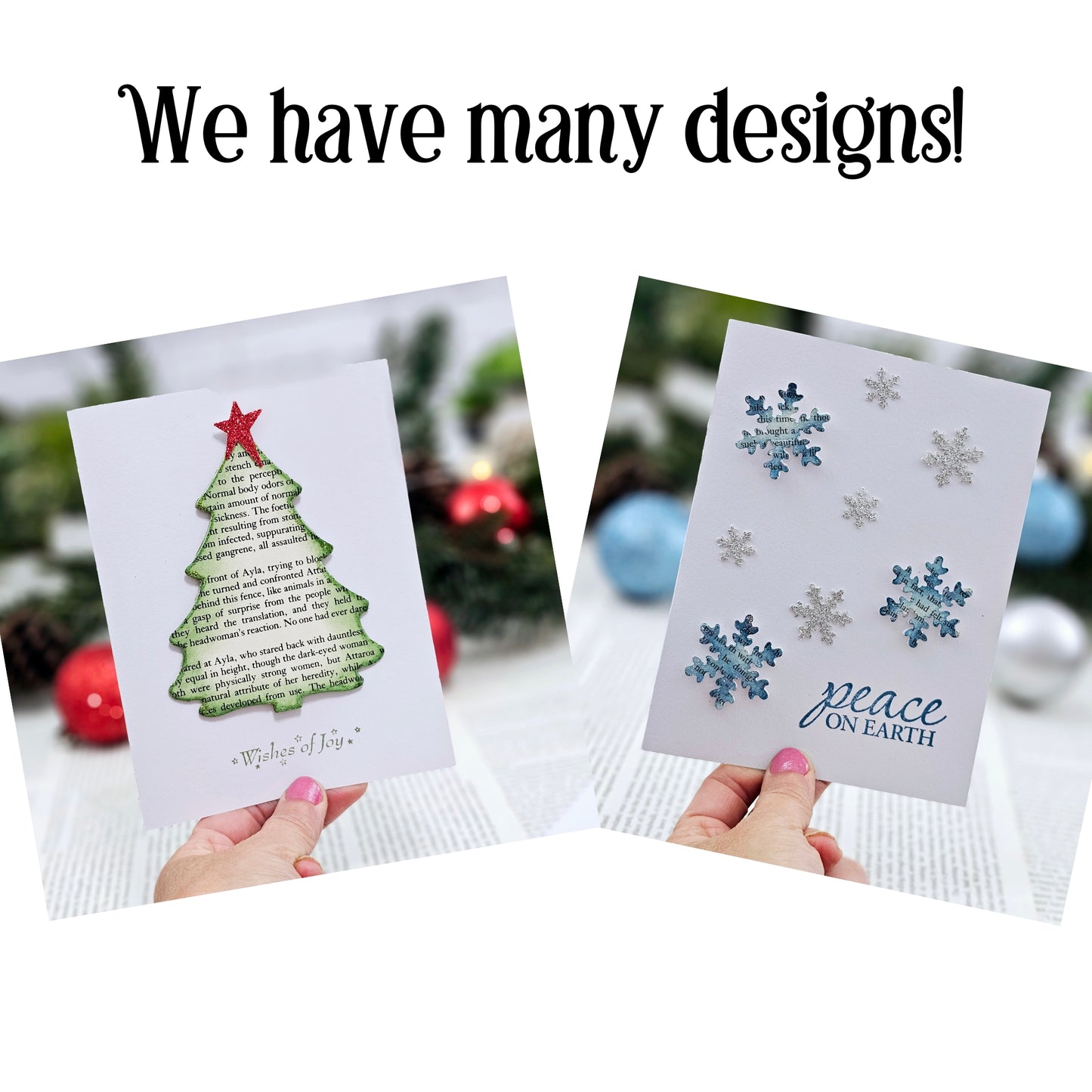 Snowman Book Page Christmas Card