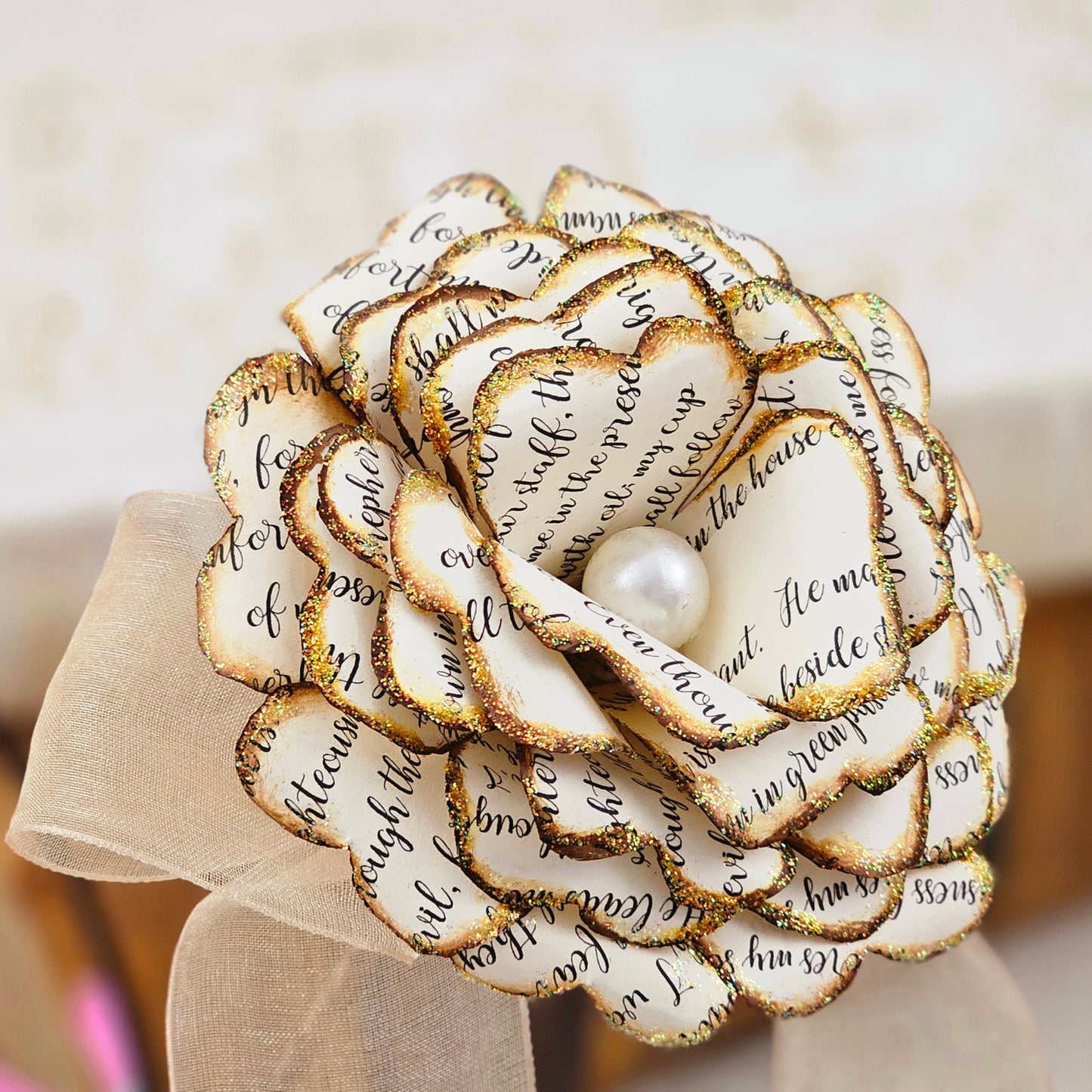 Psalm 23 Paper Rose