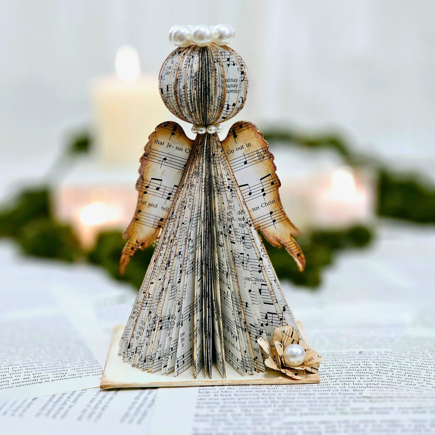 Vintage Hymn Page Angel