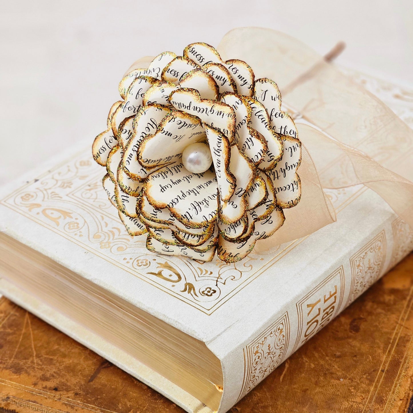 Psalm 23 Paper Rose