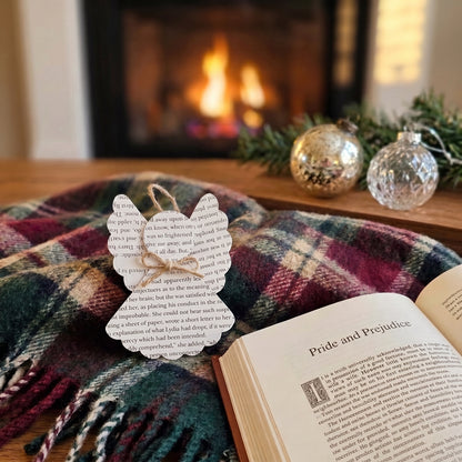 Book Page Angel Ornament