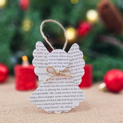 Book Page Angel Ornament