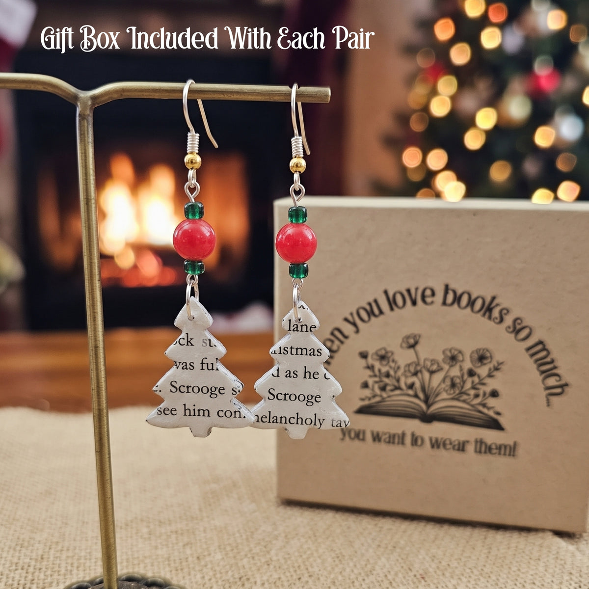 Each pair comes with a literary gift box