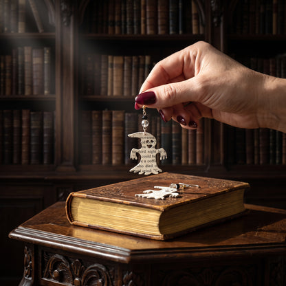 Ghost Book Page Earrings | Halloween Literary Jewelry for Book Lovers