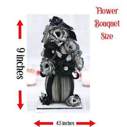 9 inches tall by 4 inches wide, the base is 4.5 inches wide