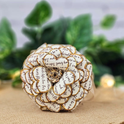 center of rose is a gorgeous paper spiral