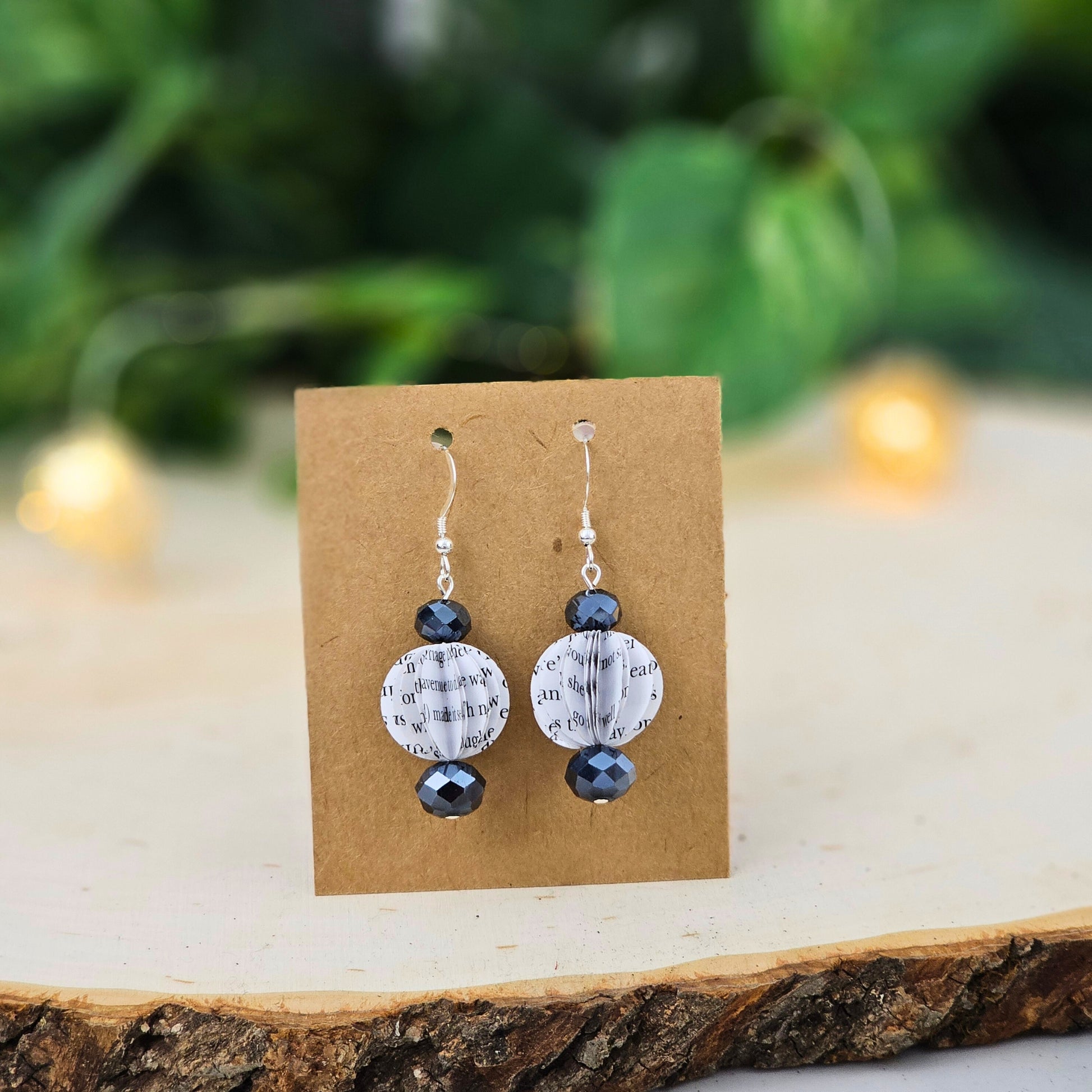 Book themed dangle earrings perfect for teacher appreciation gift