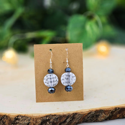 Book themed dangle earrings perfect for teacher appreciation gift