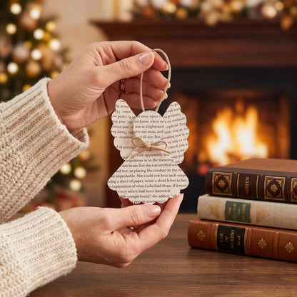 Book Page Angel Ornament