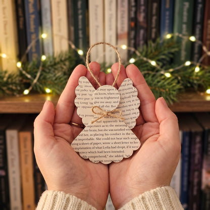 Book Page Angel Ornament
