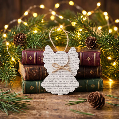 Book Page Angel Ornament