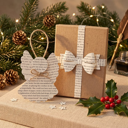 Book Page Angel Ornament