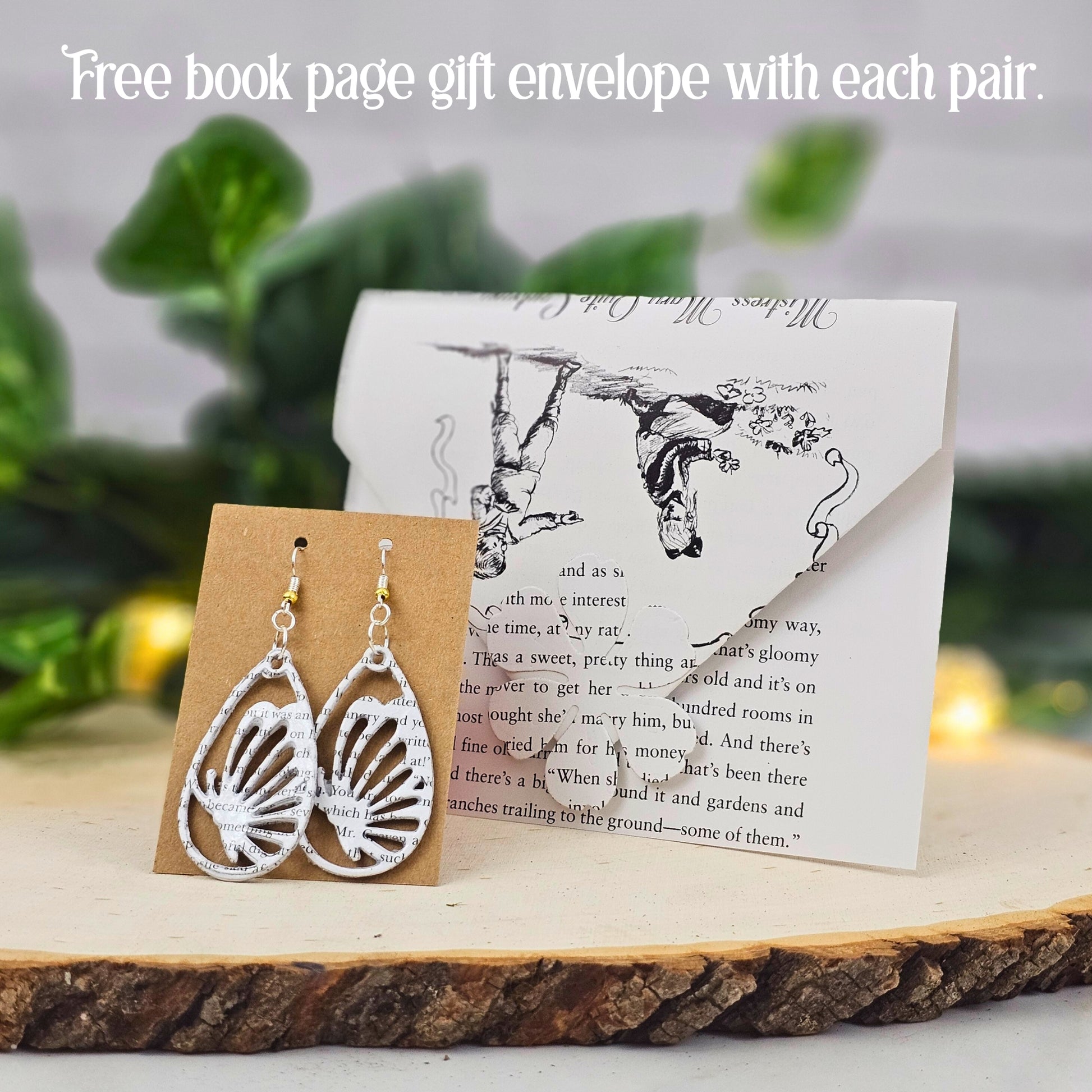 each pair comes with a literary gift envelope