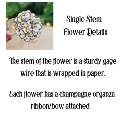 Handmade Sheet Music Paper Rose | Musician Gift | Vintage Paper Flower