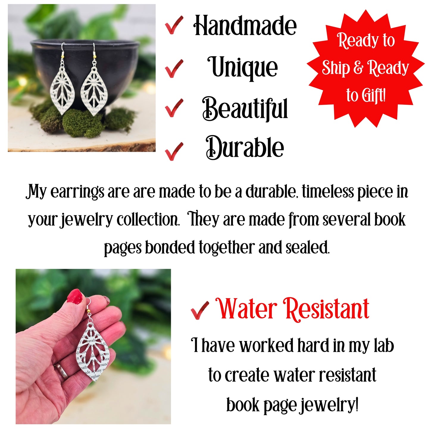 durable, unqiue, ecofriendly