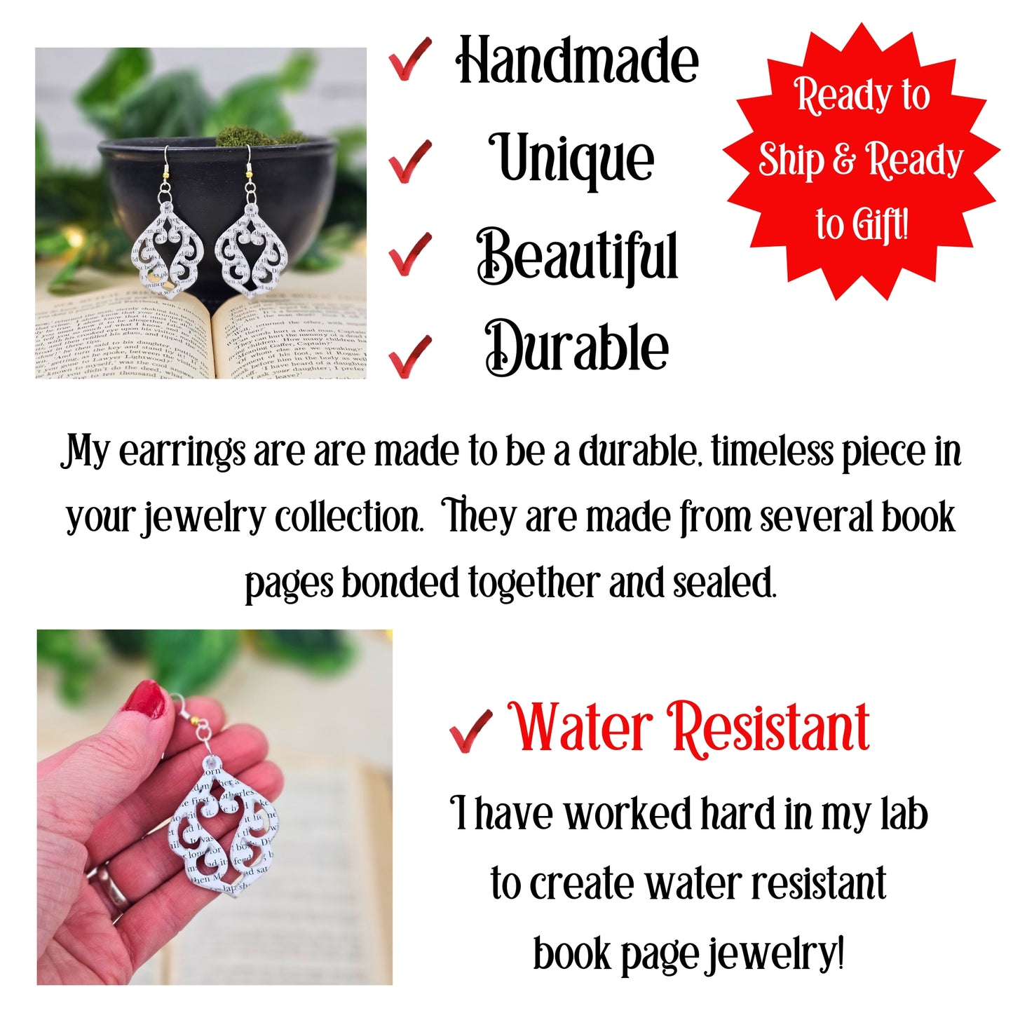 unique, handmade, durable