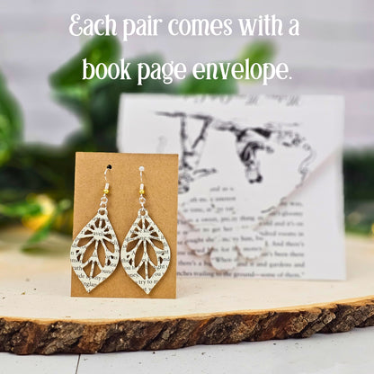 each pair comes with a book page envelope