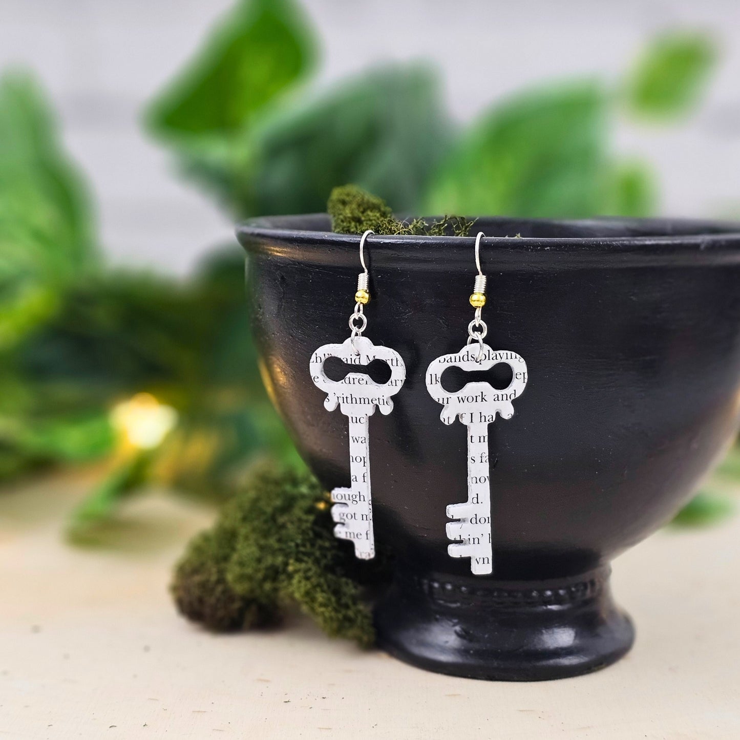 Literary jewelry made in small batches from book pages