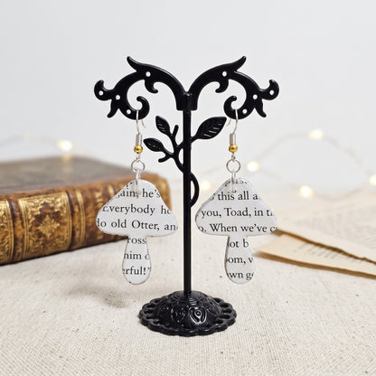 Mushroom Book Page Earrings