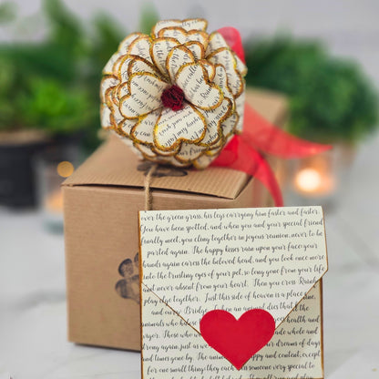 Rainbow Bridge Memorial Flower for Loss of Pet