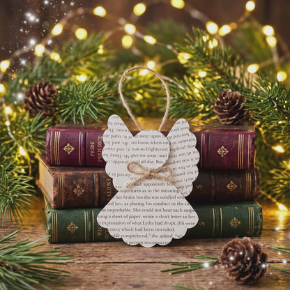 Book Page Angel Ornament