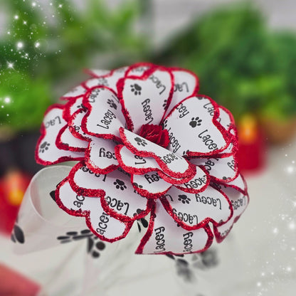 Personalized Pet Memorial Paper Flower, Pet Remebrance Custom Flower, Pet Memorial Art for Sympathy Gift for Loss of Cat or Dog