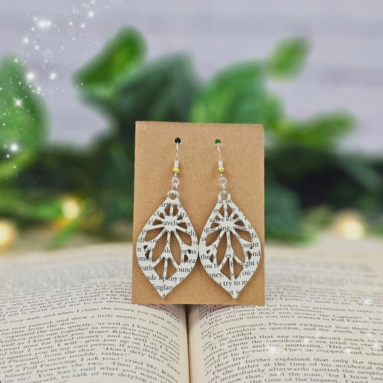 book lover earrings, gifts for teachers and librarians