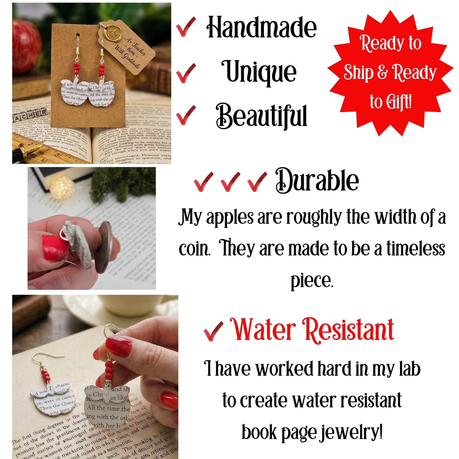 handmade, unique, beautiful, durable, water resisitant