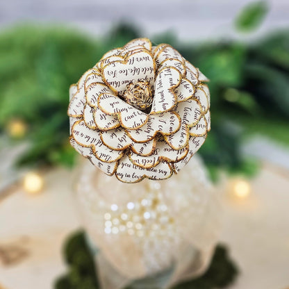 paper rose for 1st anniverary gift for wife
