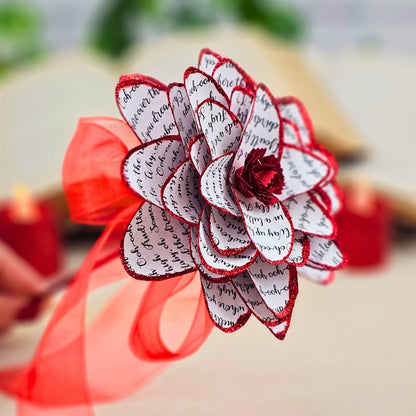 gift for paper anniversary for the couple, paper dahlia