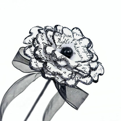 Single Stem Paper Rose made from The Raven by Edgar Allan Poe