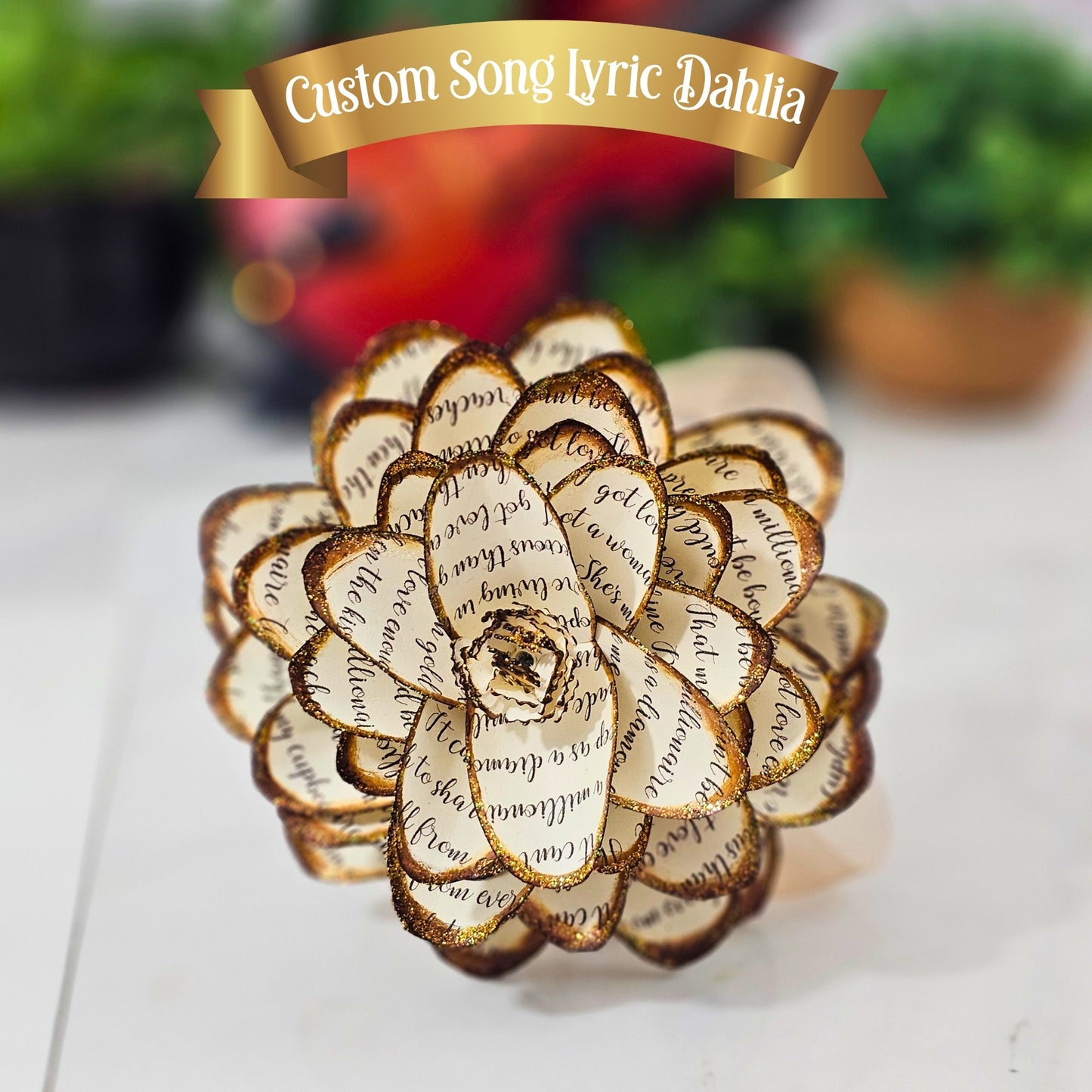 custom song lyric dahlia