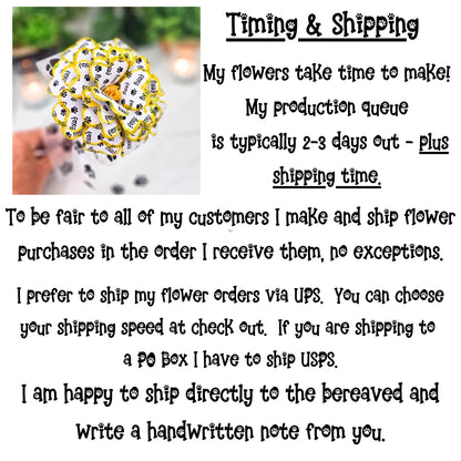 2-3 days production time is required for a flower