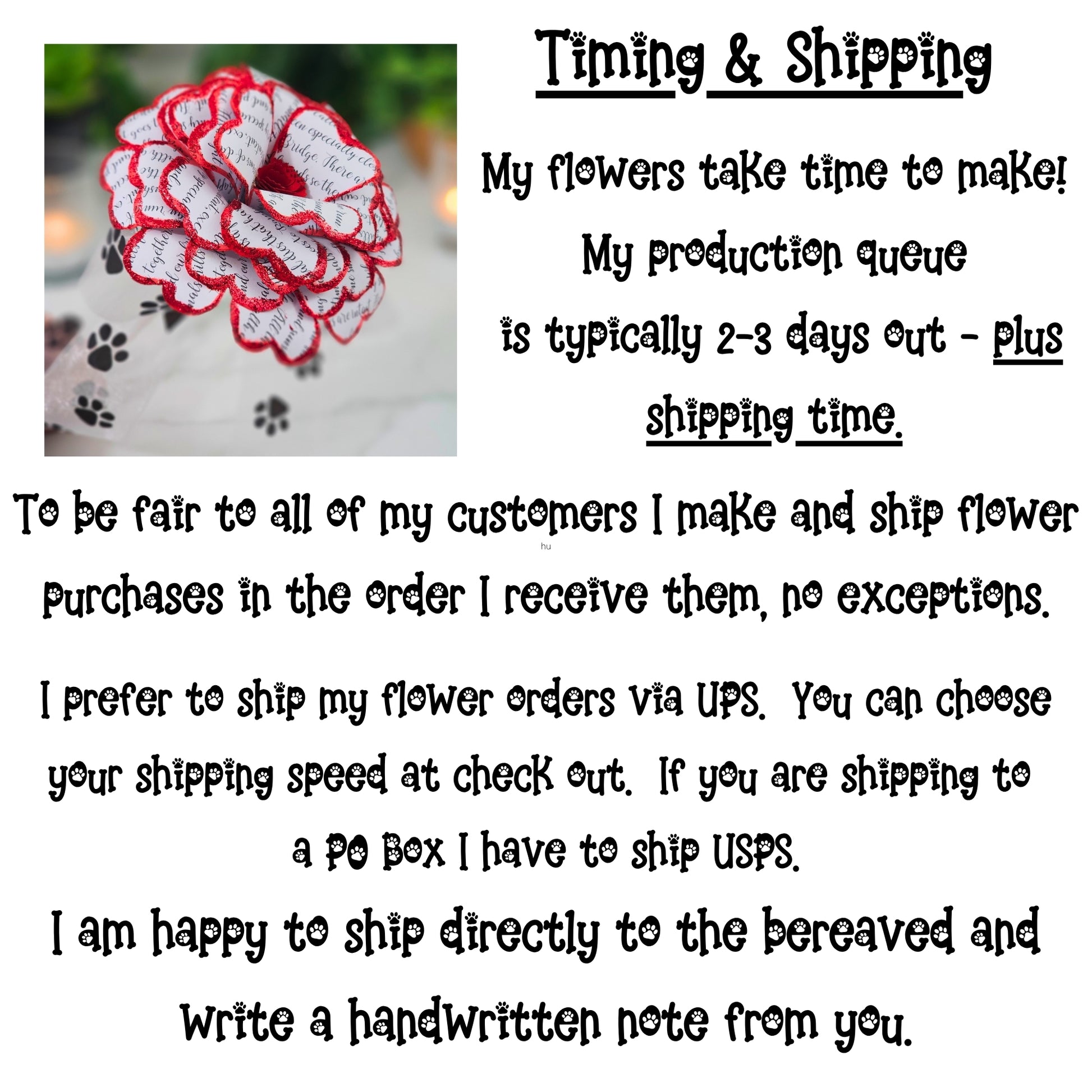 Timing and shipping information for Rainbow Bridge Memorial Red Rose"