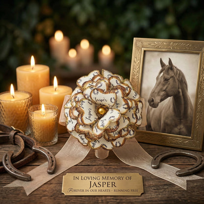Personalized Memorial Flower for Horse Condolence Gift