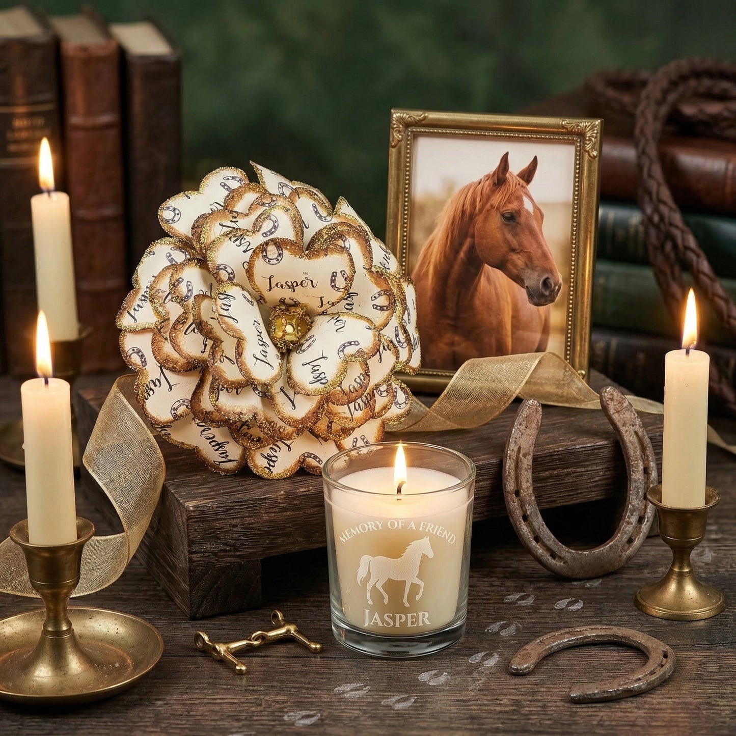 Personalized Memorial Flower for Horse Condolence Gift