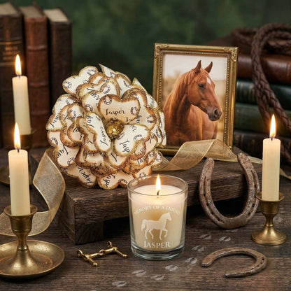 Personalized Memorial Flower for Horse Condolence Gift